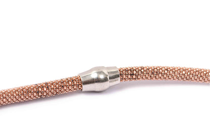 Gargantilla Plata .925 color Rosa de 3mm (M30215)