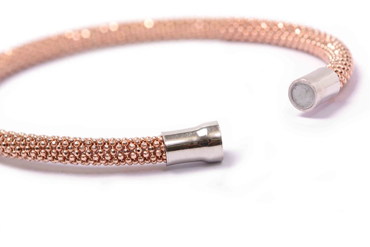 Pulsera "DRAGONFLY" plata .925 rosa de 3mm (30216)