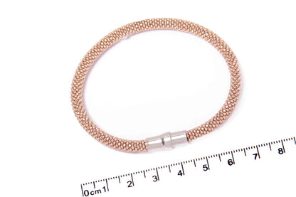 Pulsera "DRAGONFLY" plata .925 rosa de 3mm (30216)