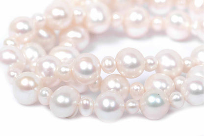 Brazalete "ESPUMA" perlas blancas (30641)