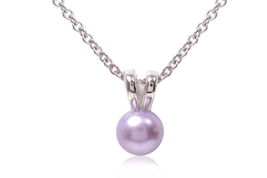 Cadena "SWEET" plata .925 perla violeta (30704)