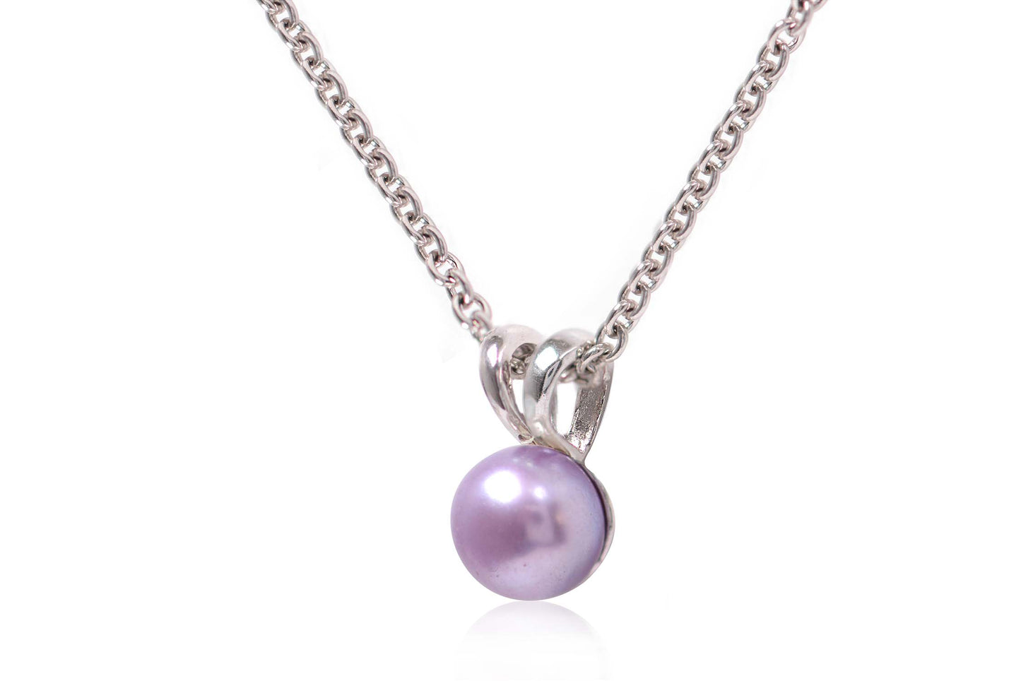 Cadena "SWEET" plata .925 perla violeta (30704)