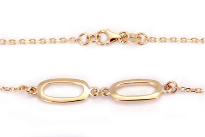 Pulsera Elipses en Oro Amarillo 14k (M31446)