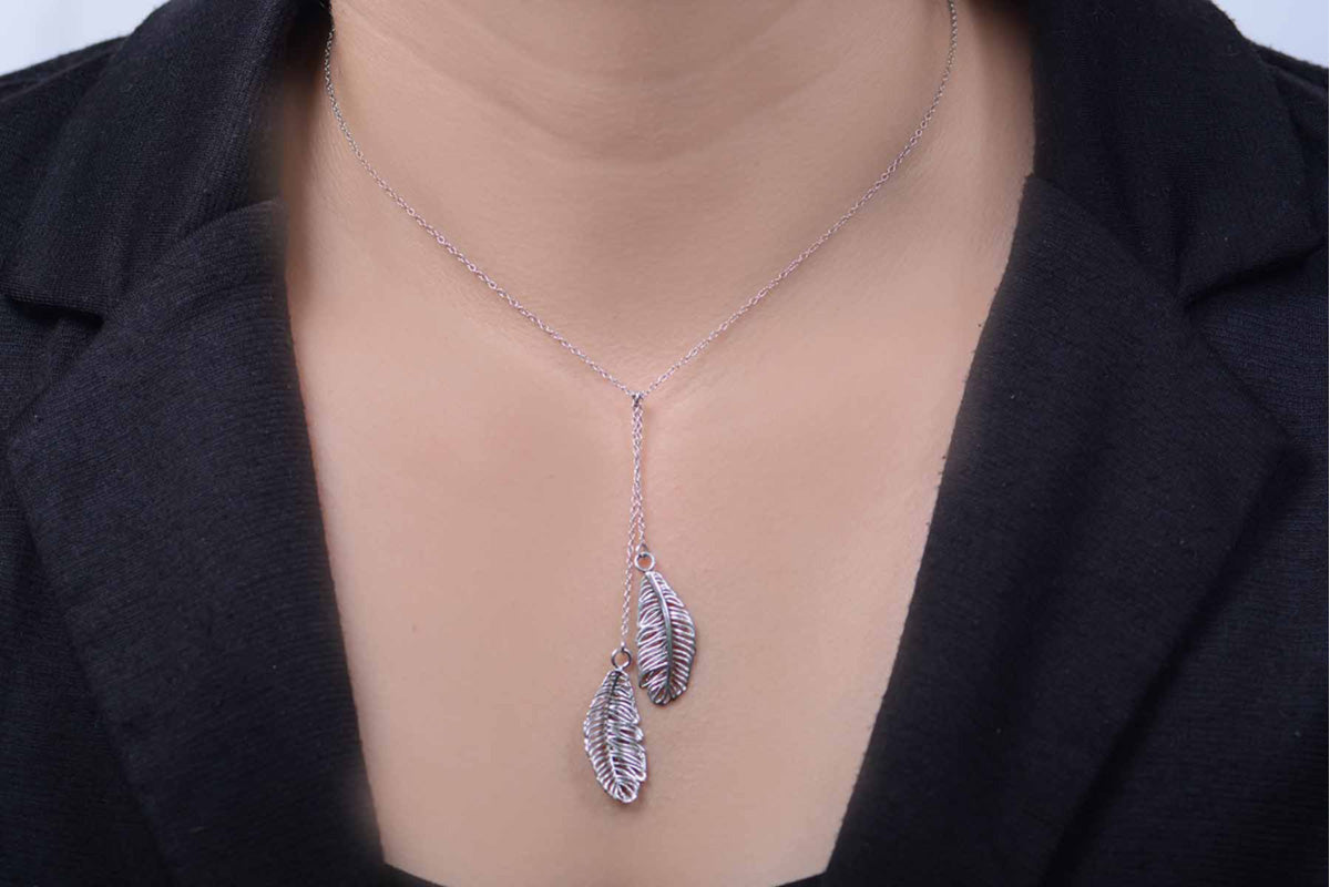 Gargantilla Infinite "PLUMA" plata .925 (31620)
