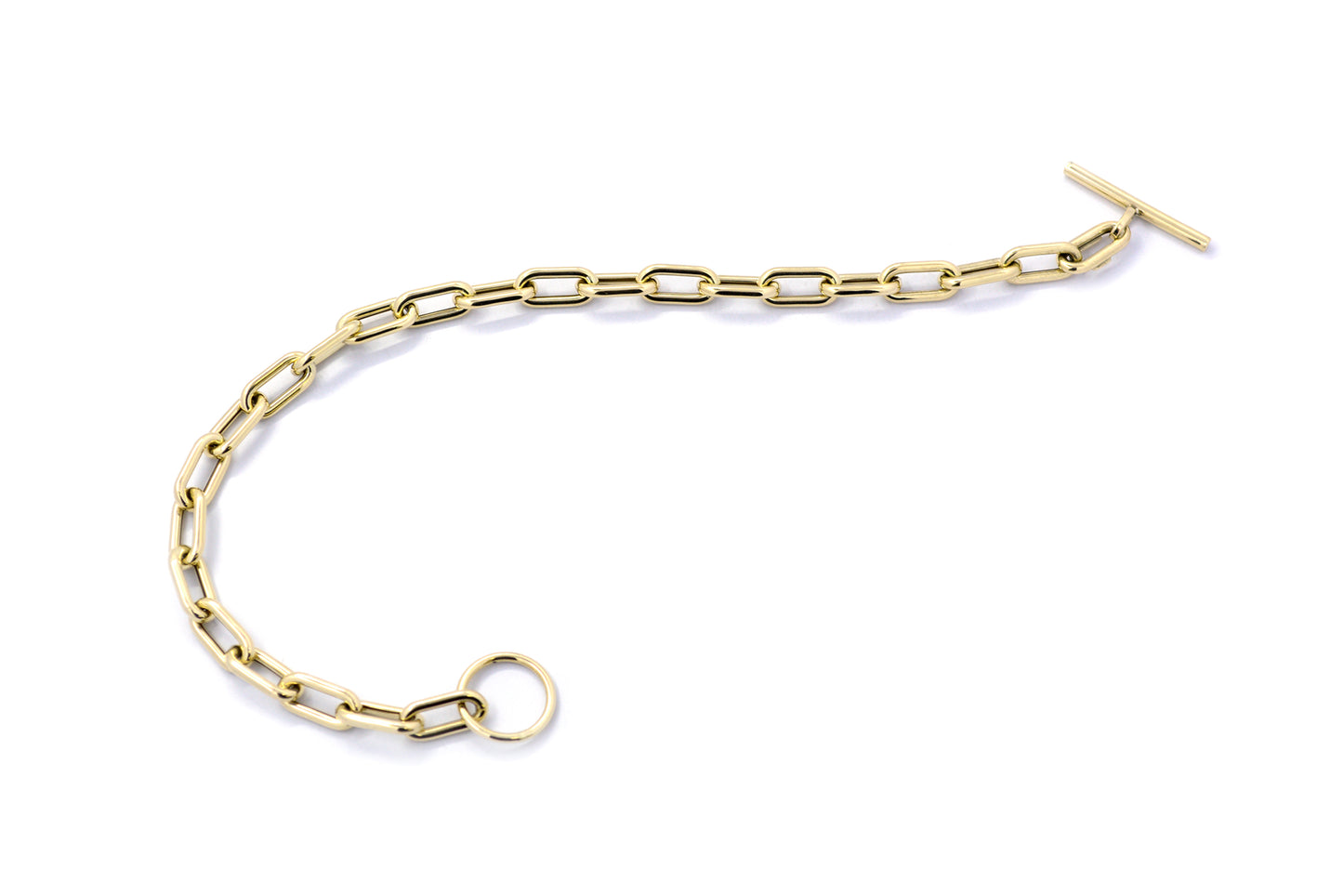 Pulsera "clip" en oro amarillo 14k (37232)