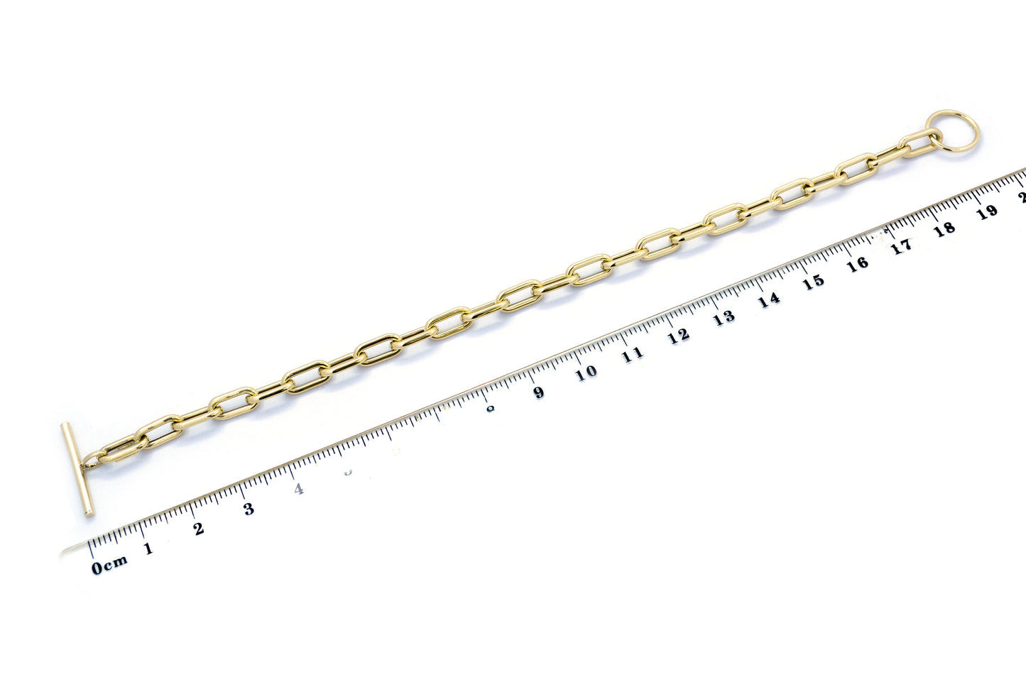 Pulsera "clip" en oro amarillo 14k (37232)