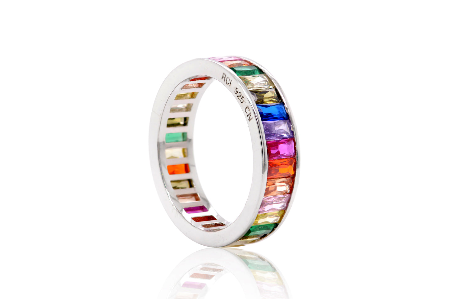 Anillo "RAINBOW" en plata fina .925 (37246)