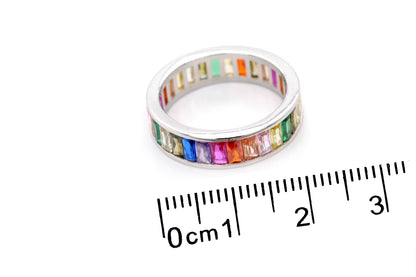 Anillo "RAINBOW" en plata fina .925 (37246)