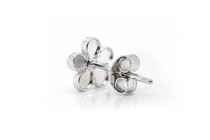 Aretes "FLORES" en plata 925 rosa (37455)