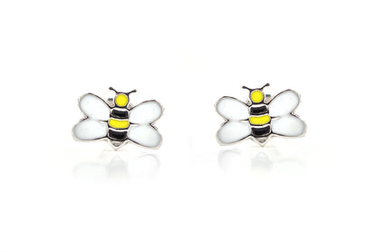 Aretes "ABEJA" con esmalte en plata 925 (37456)