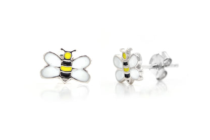 Aretes "ABEJA" con esmalte en plata 925 (37456)