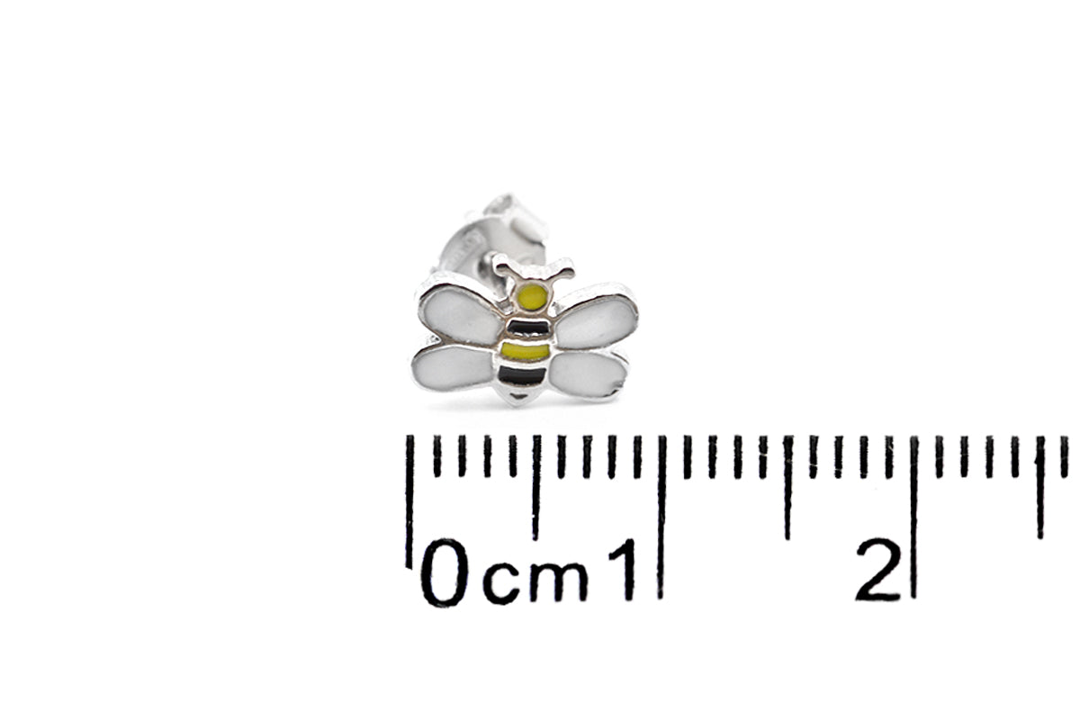 Aretes "ABEJA" con esmalte en plata 925 (37456)