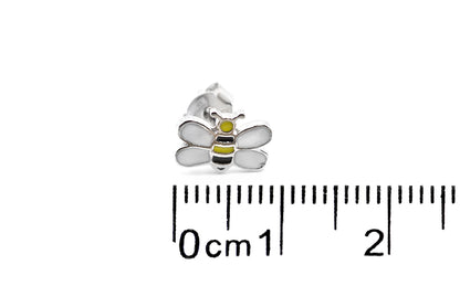 Aretes "ABEJA" con esmalte en plata 925 (37456)