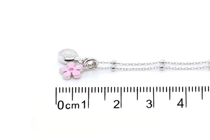 Gargantilla con dije de Flor Y Catarina en plata (37461)