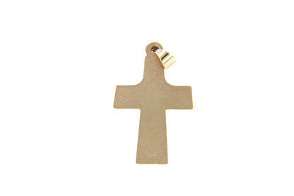 Cruz "CRISTO BAJO RELIEVE" oro de 14k (8544)